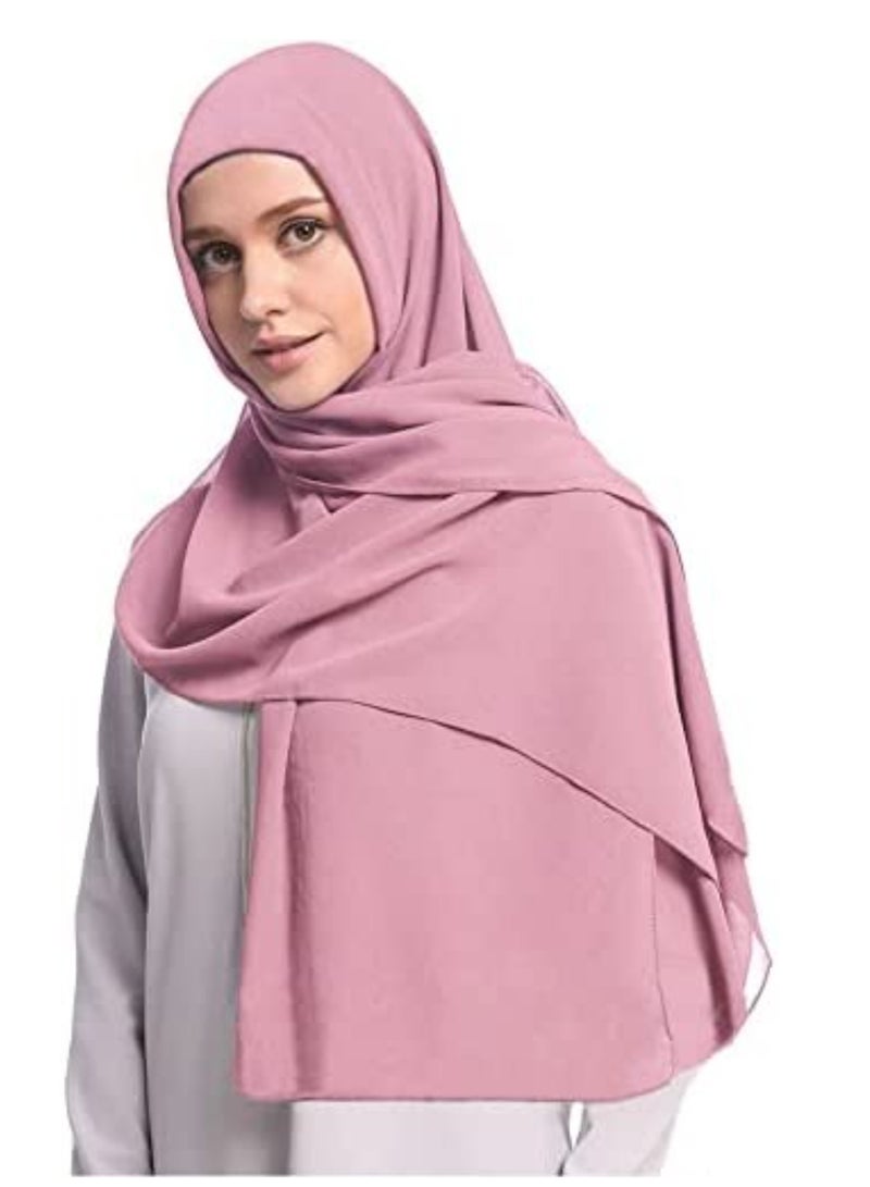 Lightweight Bubble Chiffon Hijab Scarf with Underscarf Cap for Women - Image 2