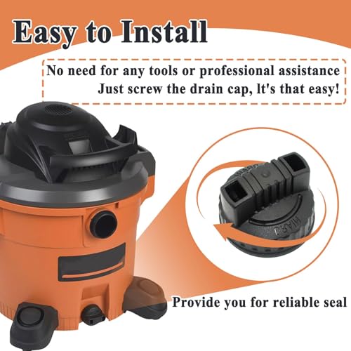 Ebrmeiwo 47922 Drain Cap for Wet/Dry Vacuum Cleaner, Vacuum Replacement Part, Dust Collector Accessory, 1.97'' ID - Image 4