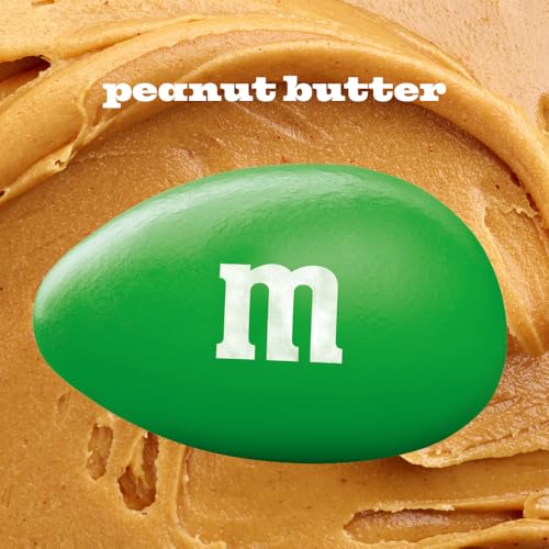 M&M'S Mega Peanut Butter Chocolate Candy, Sharing Size, 8.6 Oz Resealable Bag - Image 2