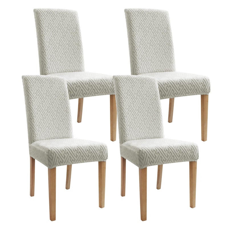 Promindflyplka Dining Room Chair Covers - Anti-Cat Scratch, Washable, Regular Size, 4 Pack for Kitchen, Hotel, Meeting - Image 1