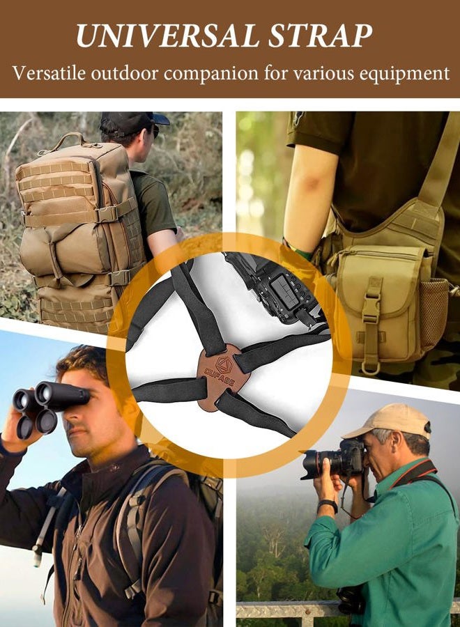 OUFABE Binocular Harness Strap, Binocular Harness for Birding, X-shaped Decompression Binocular Strap,Cross Binocular Straps Harness, Fits for Carrying Binocular, Cameras, Rangefinders and More - Image 3