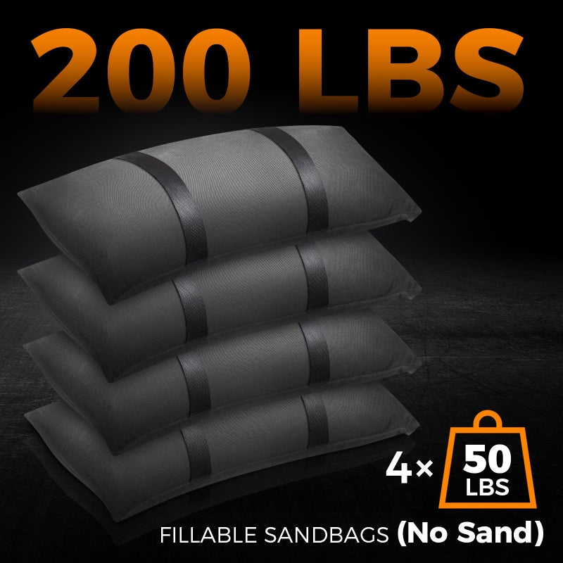 Aimosen 200 LBS Umbrella Base Weights Sandbags, 4 Packs Sand Bags for Weight, Weatherproof Fillable Heavy Duty Weight Sandbag for Outdoor Furniture Backyard Umbrella Garden Trampoline Poolside Accessories - Image 2