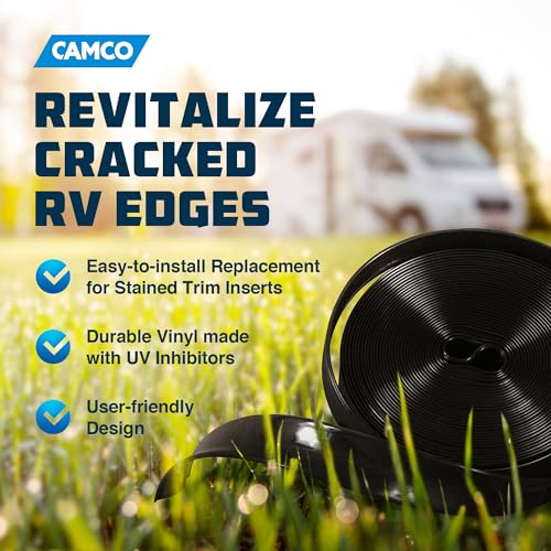 Camco 25212 Vinyl Trim Insert (1" x 100', Black) - Image 2