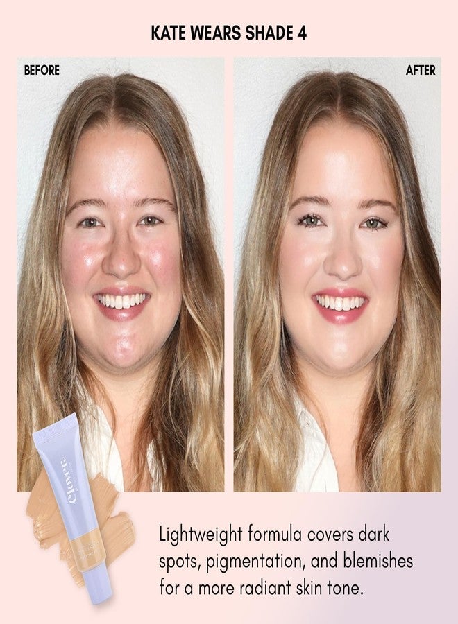 Clover Skin Is In Serum Foundation | Hydrating Face Serum, Lightweight Foundation, Cruelty-Free & Vegan | With Squalane And Sunflower Seed Wax | 30 ml - Shade 04 (Light) - Image 4