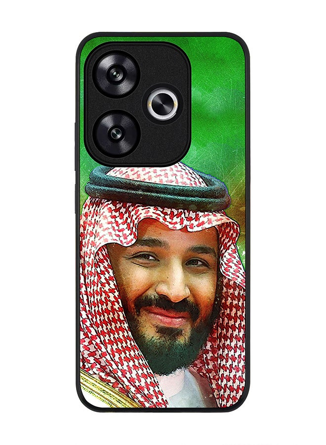 Stylizedd Rugged Black edge case for Xiaomi Poco F6 / Xiaomi Redmi Turbo 3, Slim fit Soft Case Flexible Anti Drop TPU Gel Thin Cover -  HH Mohammed Bin Salman - Image 1