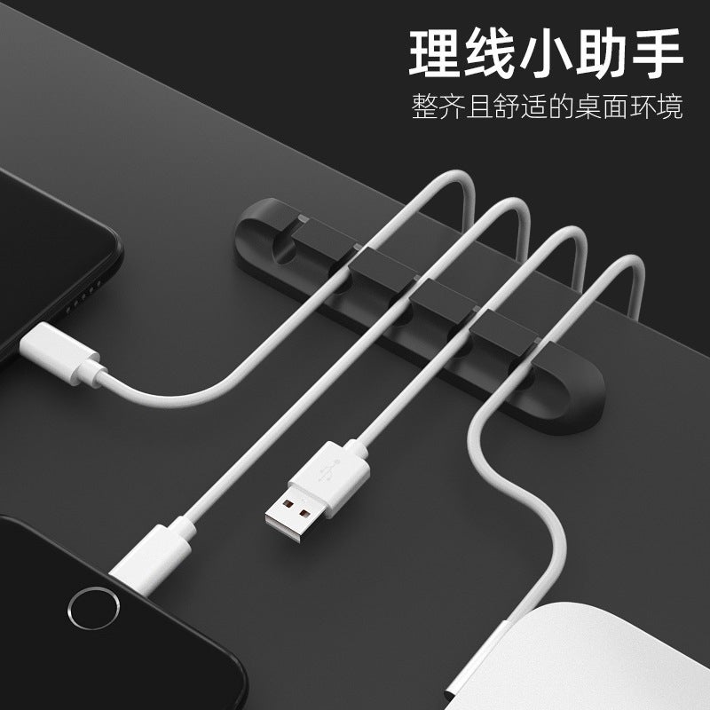 Desktop Cable Organizer, Cable Fixer, Silicone Cable Winder, Premium Data Cable Organizer, Charging Cable Organizer, Power Cord Organizer - Image 3