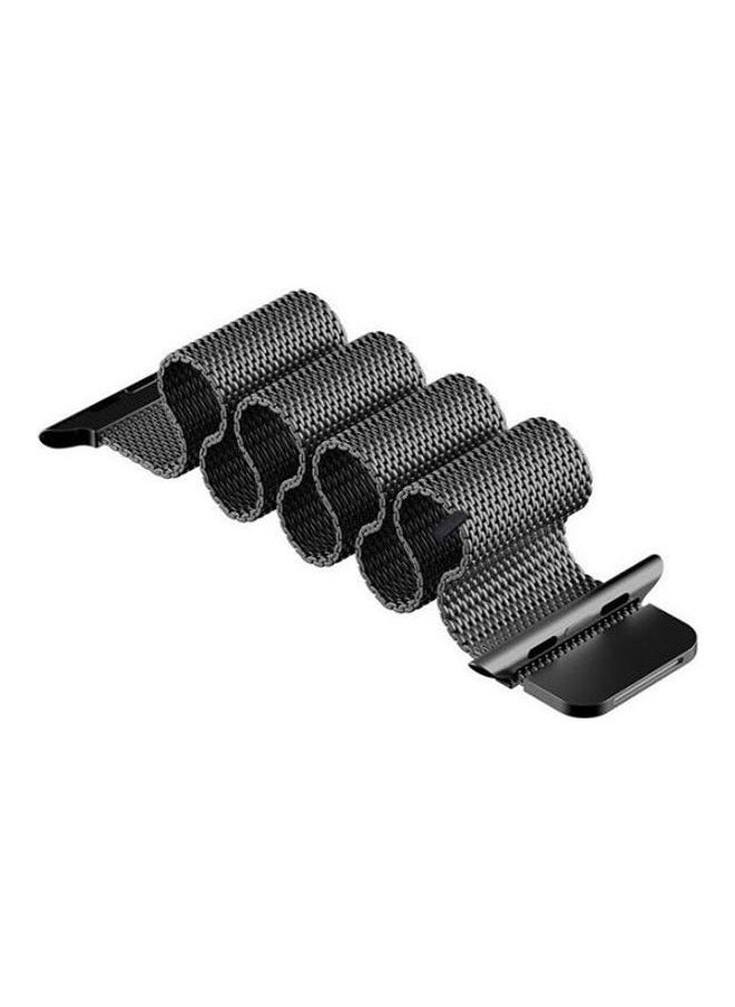 NIBEMINENT - Milanese Loop For Apple Watch Band Black - Image 1