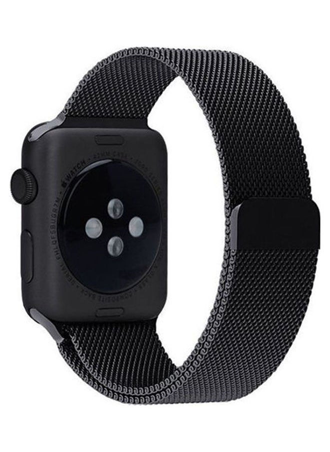NIBEMINENT - Milanese Loop For Apple Watch Band Black - Image 1