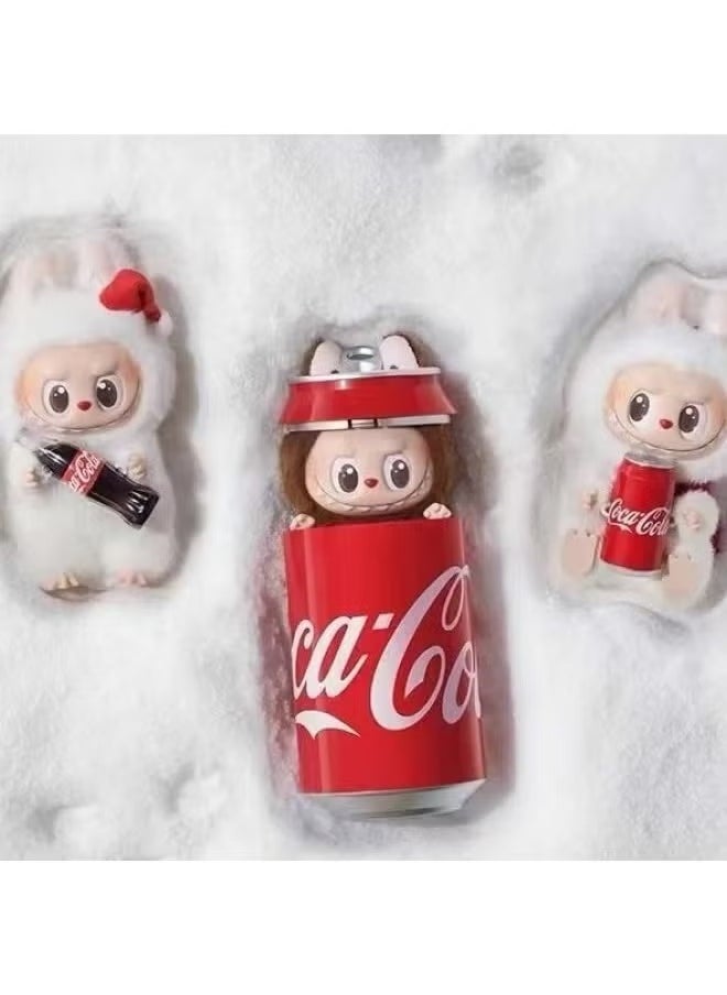 POP MART The Monsters Labubu Coca-Cola Series Vinyl Face Blind Box – 17cm Cute Collectible Figure, Soft Plush Pendant, Random Design (2 Styles), PVC/Polyester, Keychain & Desk Decor – Authentic Gift for Teens & Adults