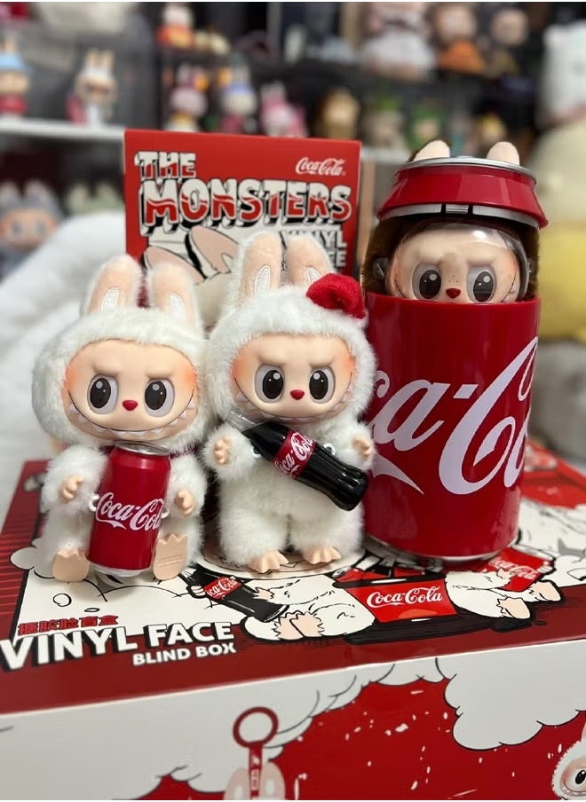 POP MART The Monsters Labubu Coca-Cola Series Vinyl Face Blind Box – 17cm Cute Collectible Figure, Soft Plush Pendant, Random Design (2 Styles), PVC/Polyester, Keychain & Desk Decor – Authentic Gift for Teens & Adults