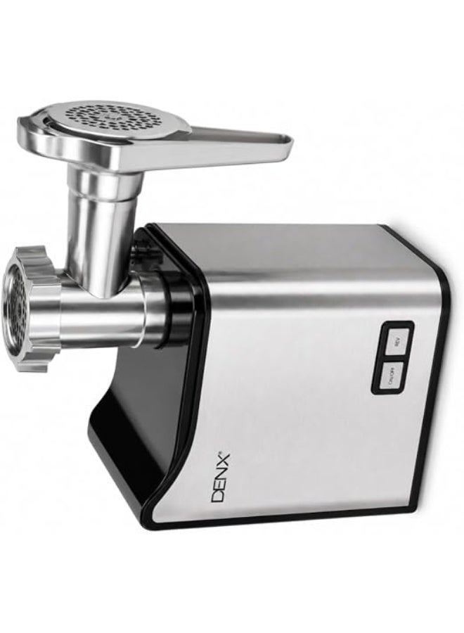 DENX DX3218 Electric Meat Grinder, 550–1200W Copper Motor, Multi-Function Meat Mincer with Sausage & Kibbe Maker Accessories, Heavy-Duty Food Grinder for Home Kitchen