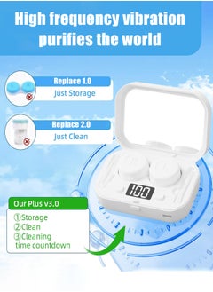 Generic Contact lens case ultrasonic cleaning portable automatic rechargeable cleaning device storage beauty lens case  - Image 2