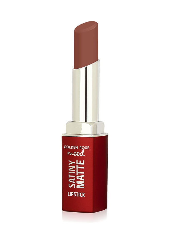 Golden Rose Mood Satiny Matte Lipstick No:02 Velvet Taupe - Image 1