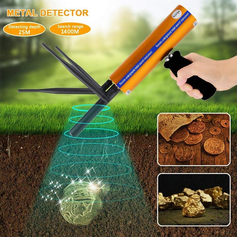 klarako Handheld Metal Detector, 25m Detecting Depth 1400㎡ Detecting Range, Remote Search and Precise Location for Gold Silver Copper and Precious Stone(US) - Image 5