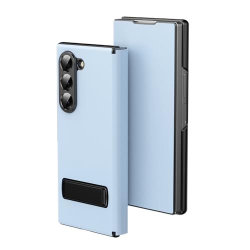XIMAND for Samsung Galaxy Z Fold 7 Magnetic Flip Folding Case MultiAngle Bracket High Classy Luxurious Business Leather Full Body Hinge Protective Slim Cover - Image 1