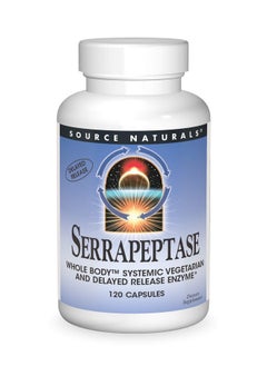 Source Naturals Source Naturals Serrapeptase - Delayed Release Enzyme - 120 Vegetarian Capsules  - Image 1