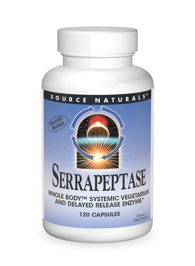 Source Naturals Serrapeptase - Delayed Release Enzyme - 120 Vegetarian Capsules - Image 1