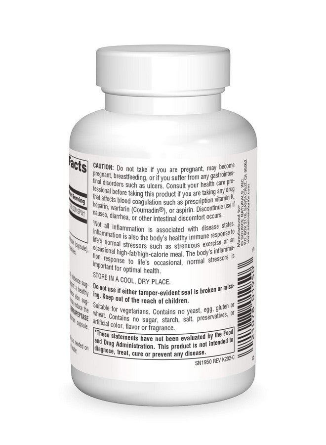Source Naturals Serrapeptase - Delayed Release Enzyme - 120 Vegetarian Capsules - Image 2