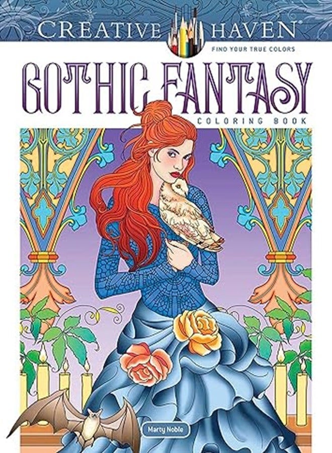 Creative Haven Fantasy Coloring Book by Marty Noble