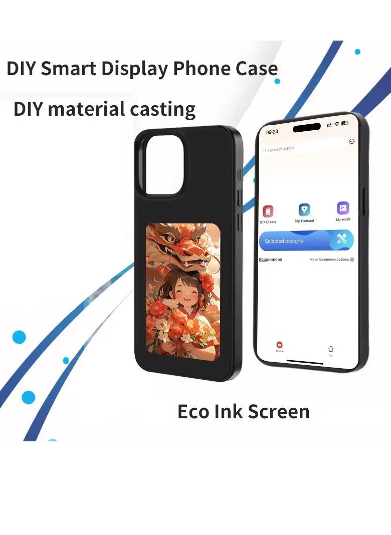 TPU Phone Case Display NFC Connection for iPhone 13 14 15 Pro Max