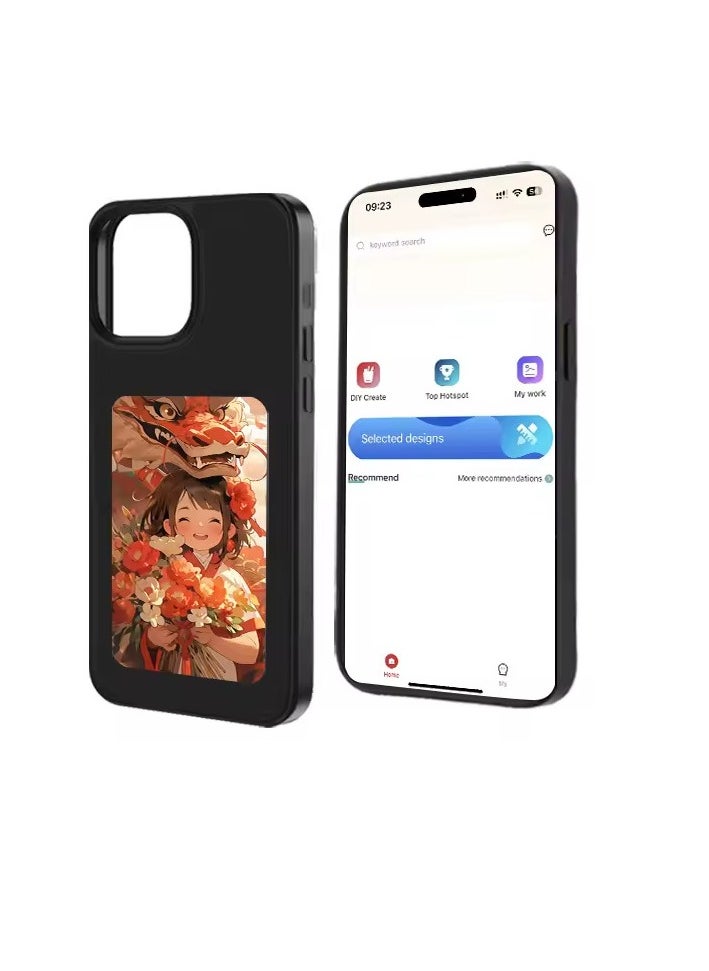 TPU Phone Case Display NFC Connection for iPhone 13 14 15 Pro Max