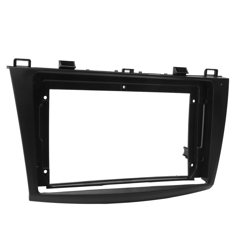 9inch Dash Fascia High Textured Black Bezel Replacement for Mazda 3 2010-2013 - Precise Fit Stereo Radio Panel Durable ABS Plastic Dash Mounting Fascia for Car Audio Upgrade - Image 2
