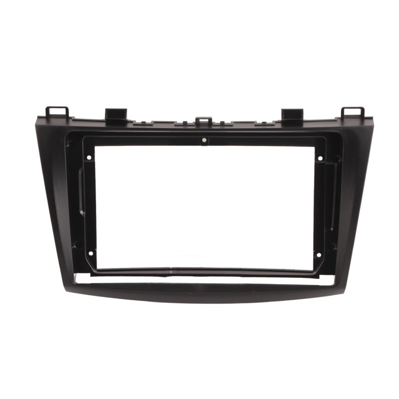 9inch Dash Fascia High Textured Black Bezel Replacement for Mazda 3 2010-2013 - Precise Fit Stereo Radio Panel Durable ABS Plastic Dash Mounting Fascia for Car Audio Upgrade - Image 1