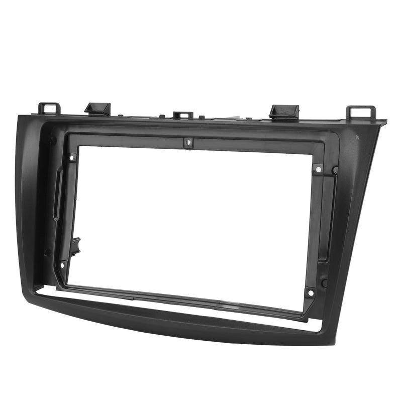 9inch Dash Fascia High Textured Black Bezel Replacement for Mazda 3 2010-2013 - Precise Fit Stereo Radio Panel Durable ABS Plastic Dash Mounting Fascia for Car Audio Upgrade - Image 3