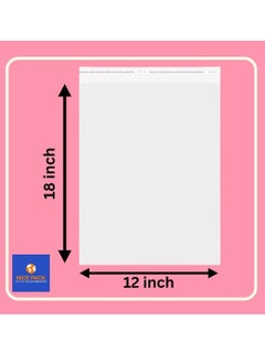 Nice Pack 12 X 18 inches 60 Count(approx) Resealable Plastic Cellophane Bags for Packaging, Storing and Travel  - Image 2