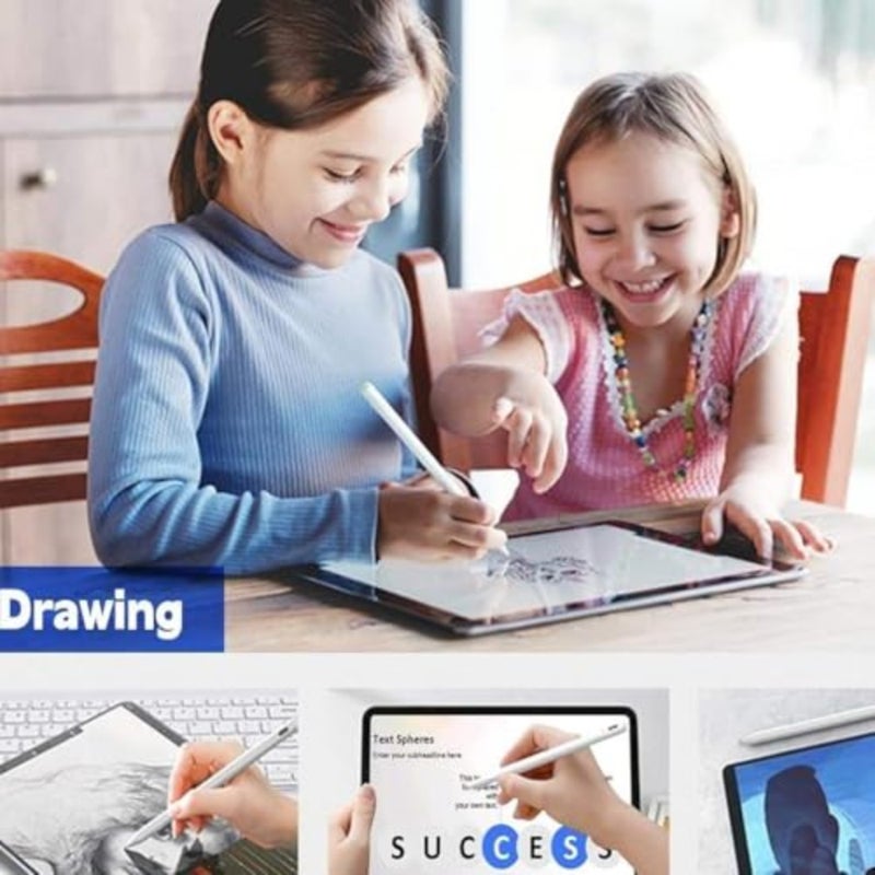 قلم شاشة عالمي لأجهزة iPad وAndroid، قلم شاشة لمس عالي الدقة للرسم والكتابة، رفض راحة اليد، شحن سريع USB-C، بديل قلم Apple، متوافق مع جميع الأجهزة اللوحية والهواتف الذكية - Image 4