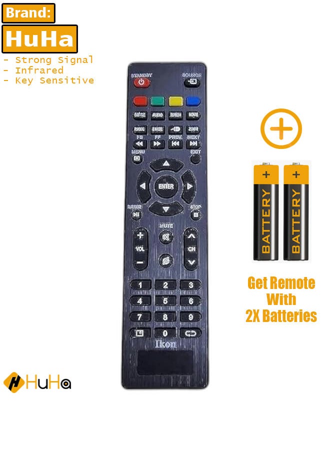 HuHa - Replacement Remote Control Compatible with IKON SMART TV - Image 1