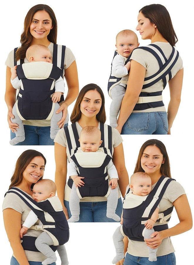 SHEMOK 4-in-1 Baby Carrier Bag - Adjustable Hands-Free Baby Carry Bag for 0 to 3 Year Baby, New Born Baby Carrier & Kangaroo Bag with Safety Belt (Black) - Image 3