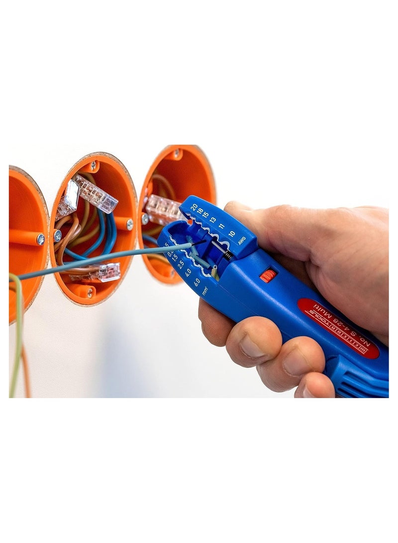 Weicon WEICON Cable Stripper No. S 4 - 28 Multi | Integrated Stripping Function High Safety Universal Tool with Adjustable Cutting Depth For Round Cables Working Range - 50057328  - Image 4