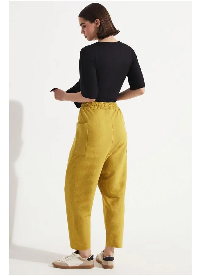JUNE June Cargo Pocket Trouser Olive Green