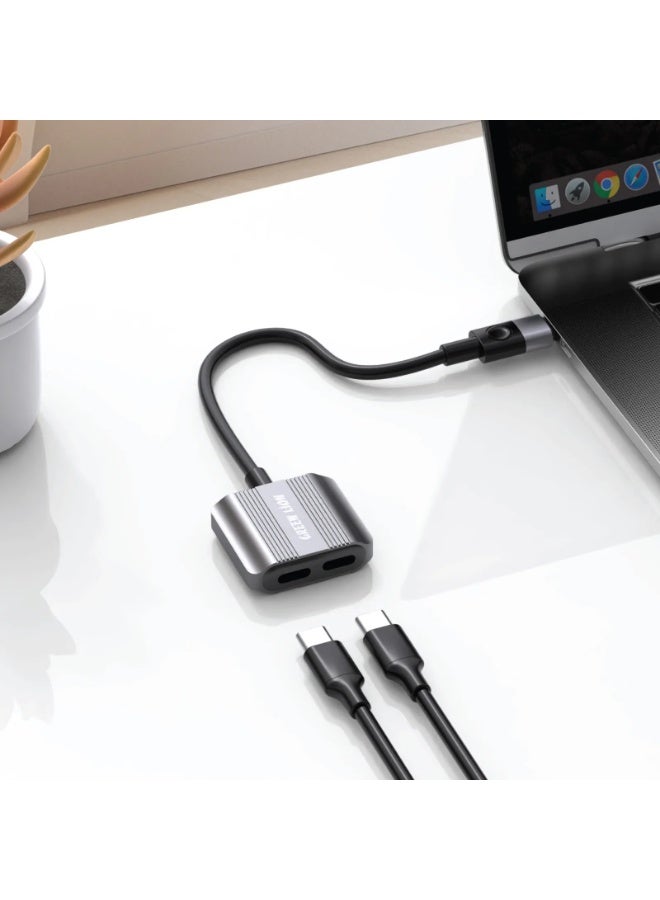 GreenLion Green Lion 2 In 1 Splitter Adapter Type-C to Dual Type-C - Image 2