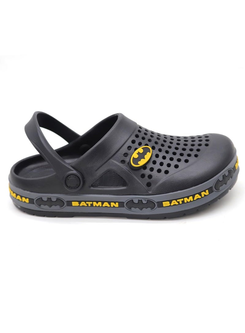 SVAAR Batman Men's Mysterious Clogs with Authentic Batman Charms and Adjustable Back Strap Black - Image 5