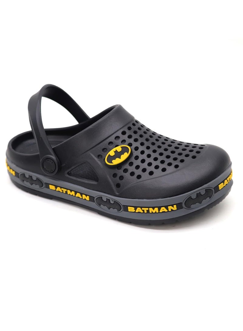 SVAAR Batman Men's Mysterious Clogs with Authentic Batman Charms and Adjustable Back Strap Black - Image 4