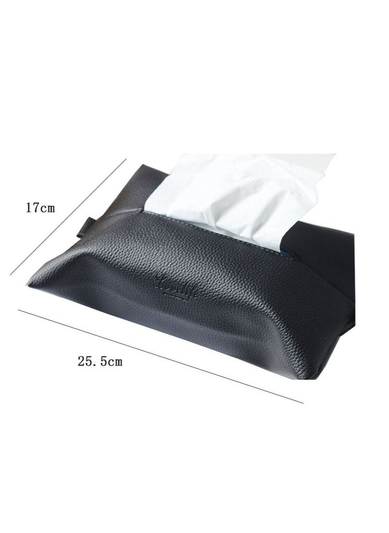 East Lady Car Tissue Paper Box Holder Car Mount Organizer (Black)  - Image 3