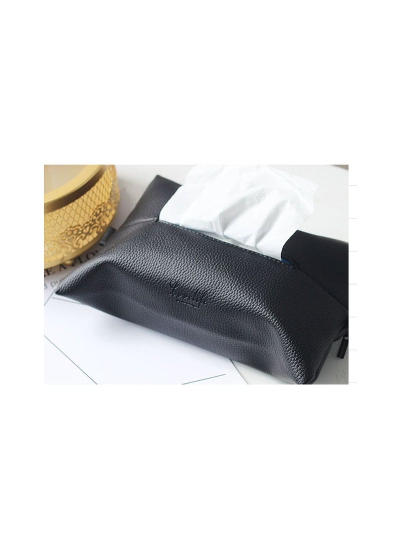 East Lady Car Tissue Paper Box Holder Car Mount Organizer (Black)  - Image 2