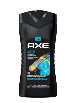 Axe AXE Alaska 3-in-1 Bodywash (250ml) | Men Bodywash, Face wash, Hair Wash | Long-Lasting Refreshing Ocean Air & Bergamot Fragrance | Natural Origin Ingredients | Removes Odor and Bacteria | No Parabens | Dermatologically Tested  - Image 1