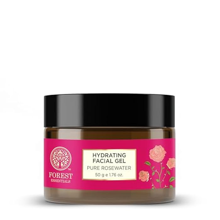 Forest Essentials Light Hydrating Facial Gel Pure Rosewater -50g - Image 2