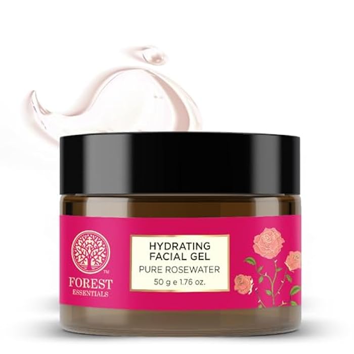 Forest Essentials Light Hydrating Facial Gel Pure Rosewater -50g - Image 1