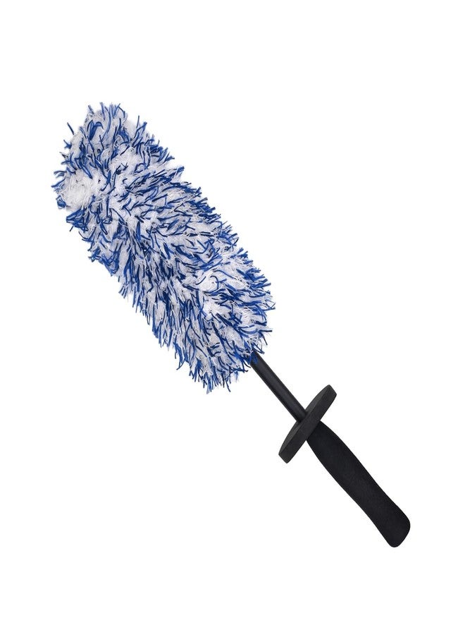 LUKCOZMO Tire Cleaning Brush Rim Brush Wheel Cleaning Brush, Longer Metal Free Soft Synthetic Wool Car Cleaning Brush, Highly Water Absorption, Dense & Durable Tire Brush - Image 1