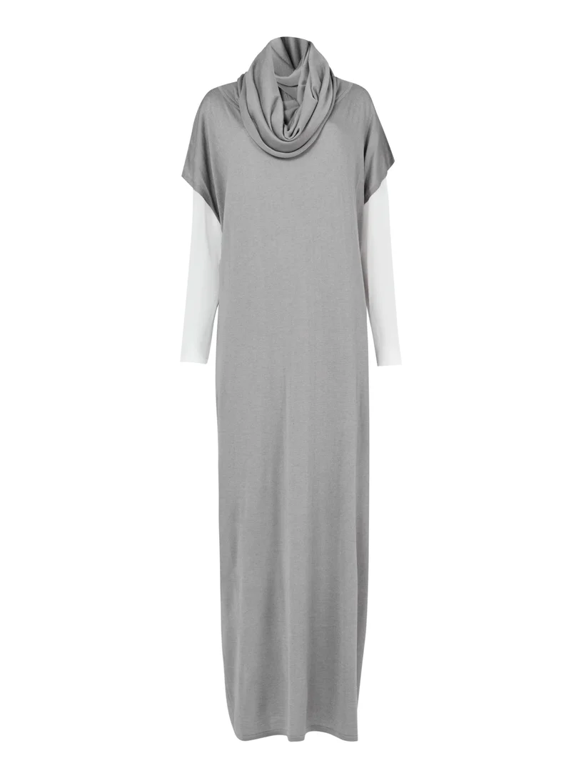 leem  Cowl-Neck Knit Kaftan for Women | Best Price UAE