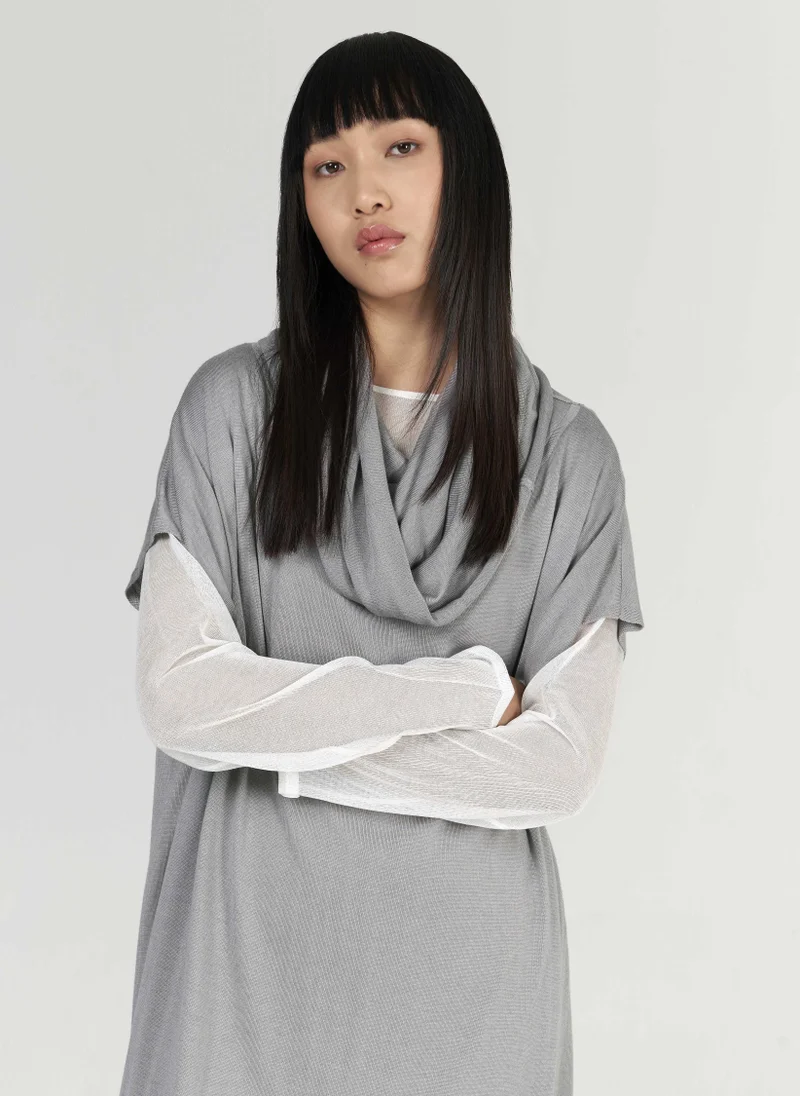leem  Cowl-Neck Knit Kaftan for Women | Best Price UAE