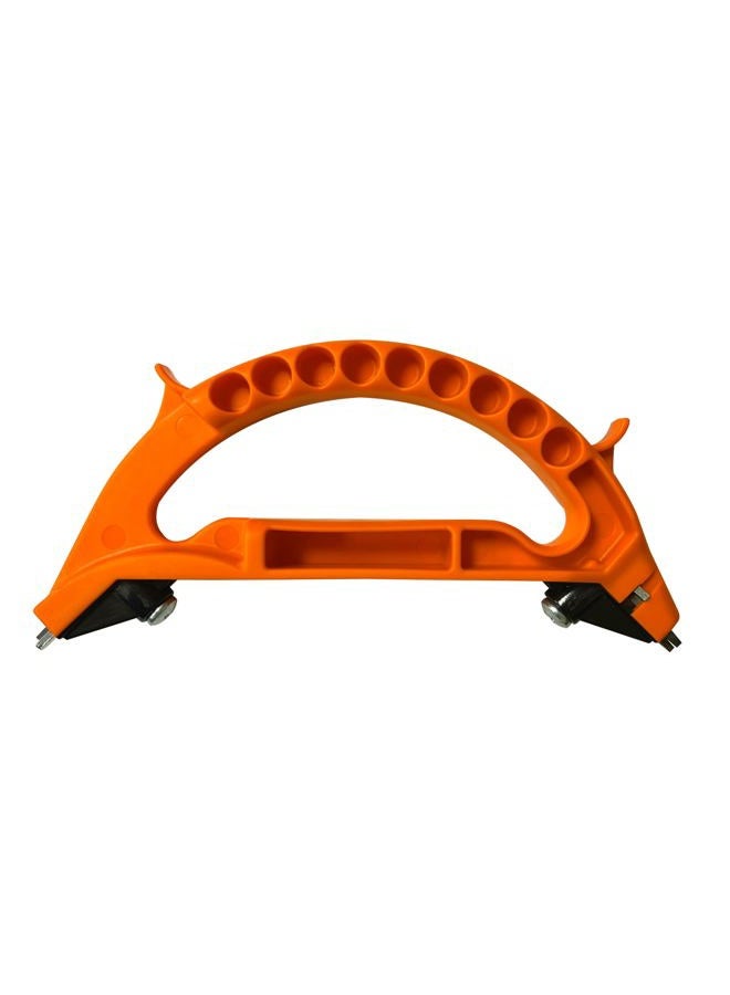 AccuSharp All-in-One Sharpener - All Purpose Sharpener for Knives, Garden Tools, and Scissors - Sharpens Knives in 10 Seconds - Works for Serrated Knives, Cleavers, Axes and Machete Sharpener - Orange - Image 1