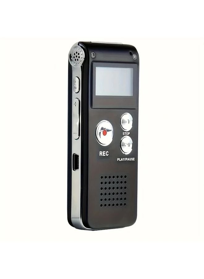 8GB USB Rechargeable Digital Audio Recorder 650H Recording Compact Black - Image 1