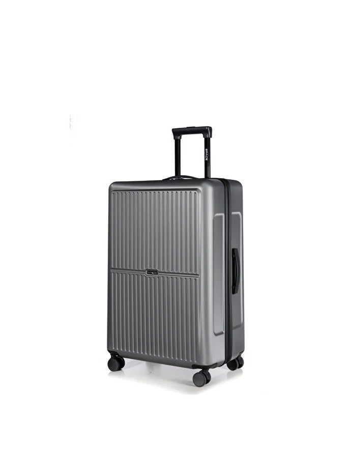 Space Luggage Set, ABS Material including Carry On Cabin Sizes, 20/24/28 Inches, Silver - Image 2