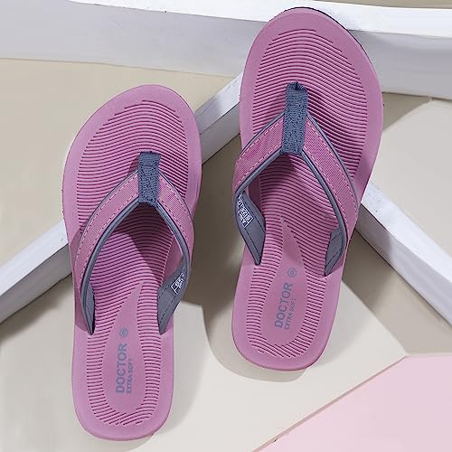 DOCTOR EXTRA SOFT House Slipper for Women's | Pregnancy | Orthopaedic & Diabetic | Indoor Outdoor Sliders Women | MCR chappals | Memory Foam Cushion| Fashionable Slippers for Ladies Daily Use D-04 - Image 3