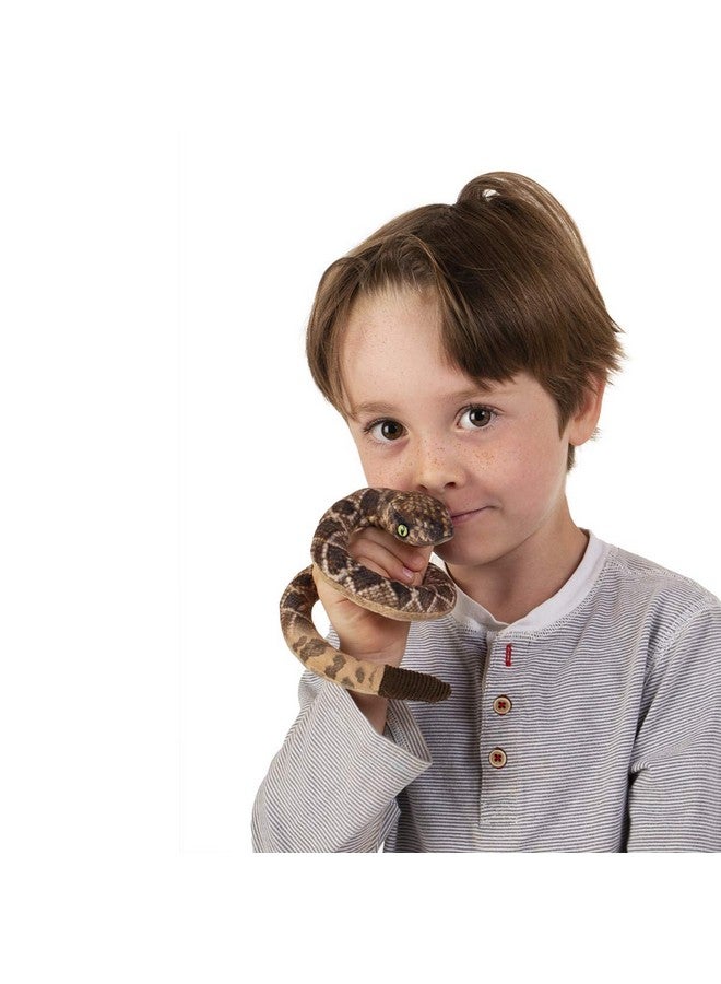 Folkmanis Mini Rattlesnake Finger Puppet , Brown - Image 2